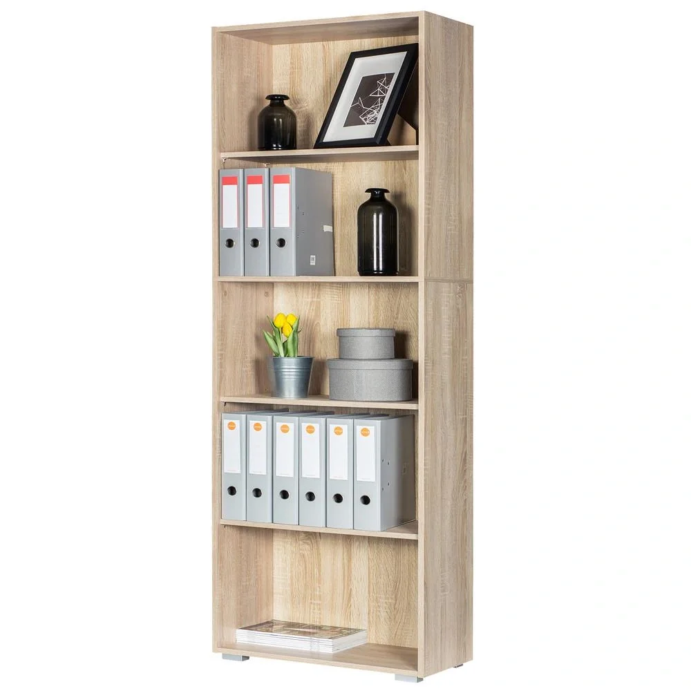 Bücherschrank Vela mit 5 Fächern Eiche 190cm - 1