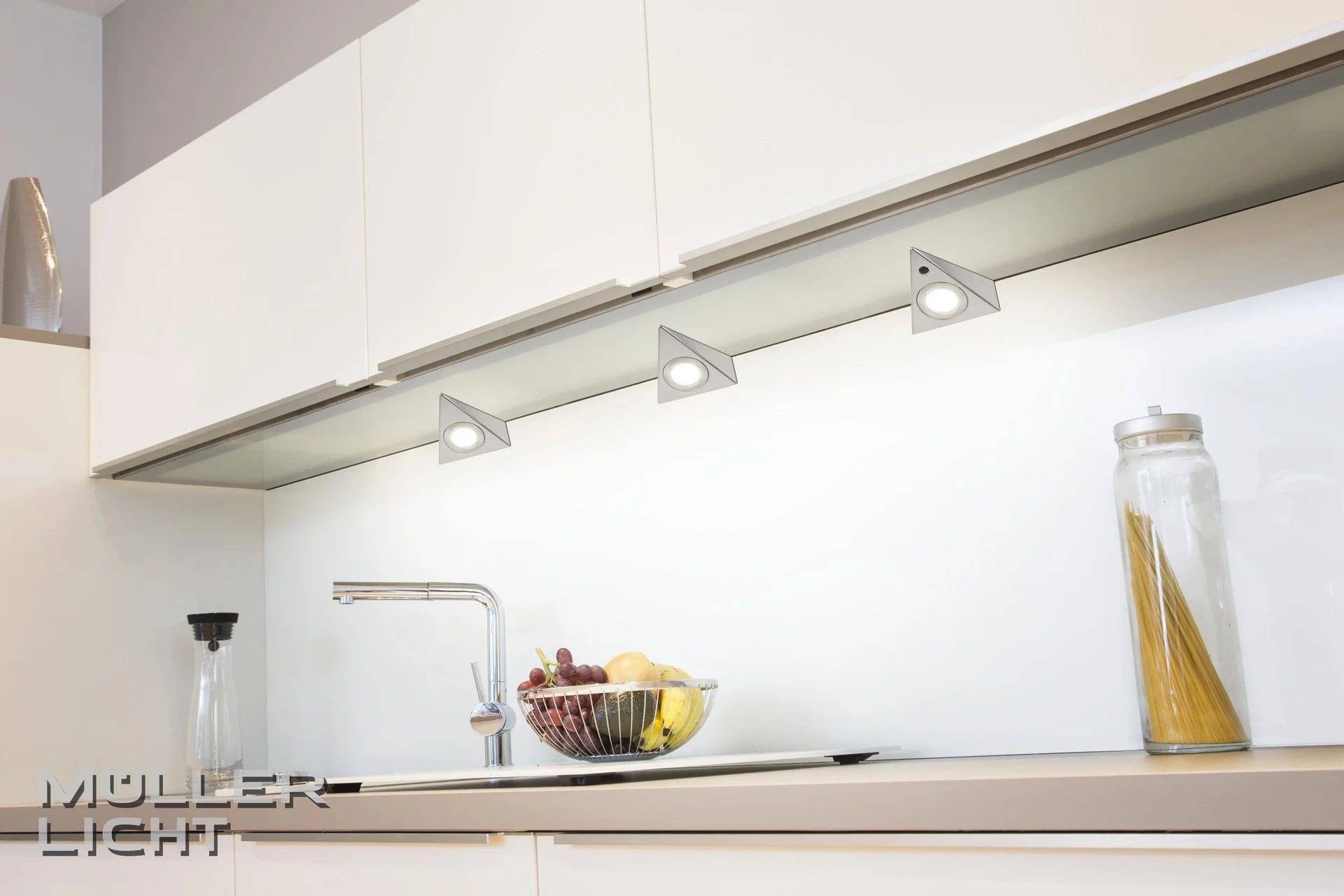 LED Unterbauleuchten in silber mit Bewegungssensor - 3 Stück - 3