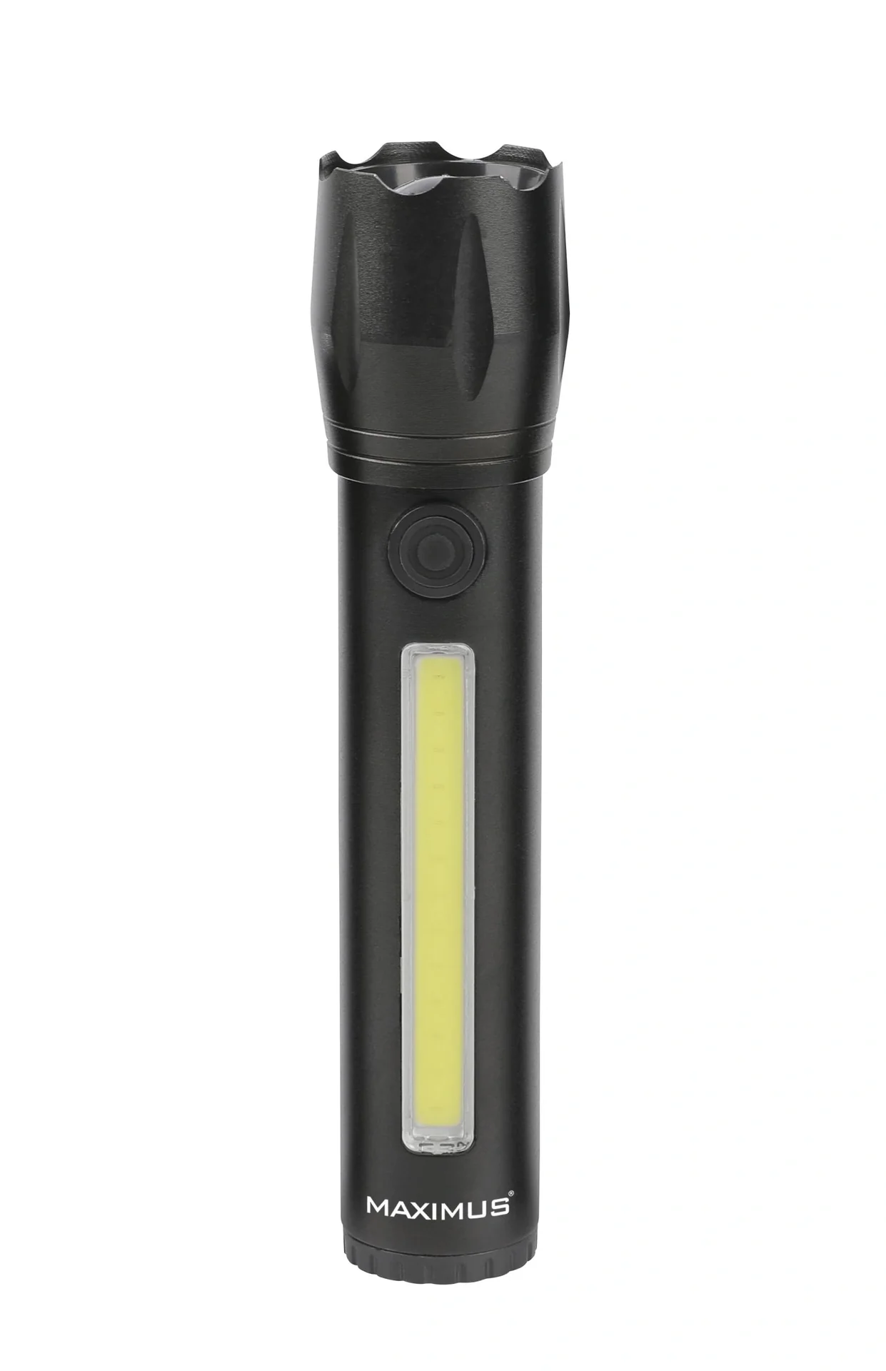 Aufladbare LED-Taschenlampe mit 3W Power-LED und 3W COB-LED - 3