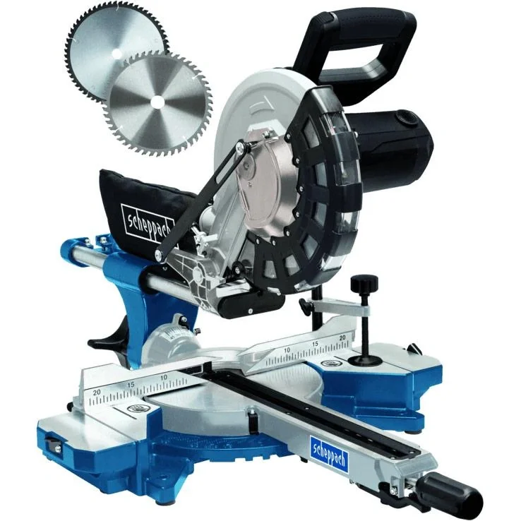 Sonderpreis! Kombi-Säge HM254 - 2000W | 255mm | Laser, LED und Drehtisch | 2 Sägeblätter + UMF2000 Ständer - 9