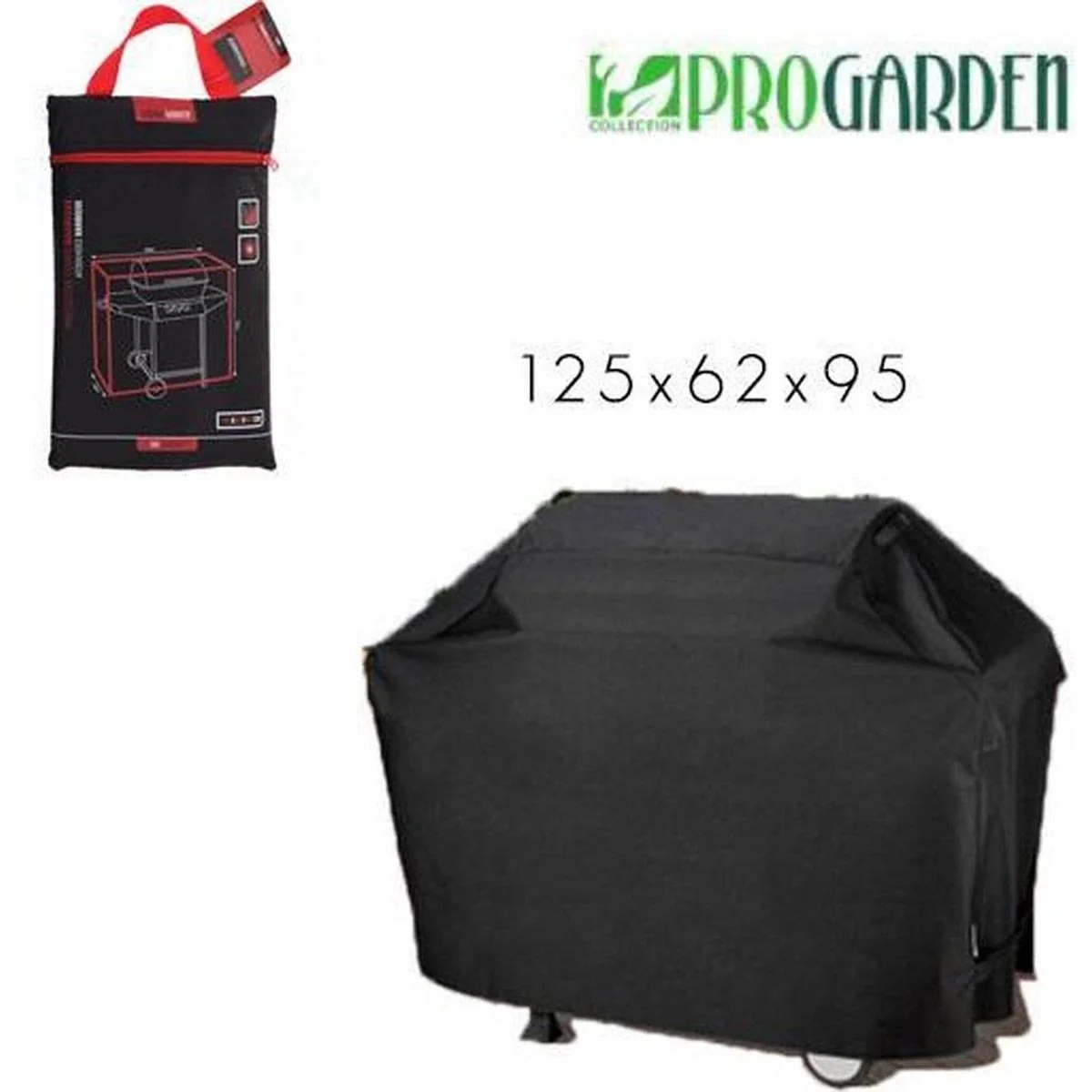 ProGarden Luxury Rechteckige BBQ-Abdeckung - 125x62x95 cm - 2
