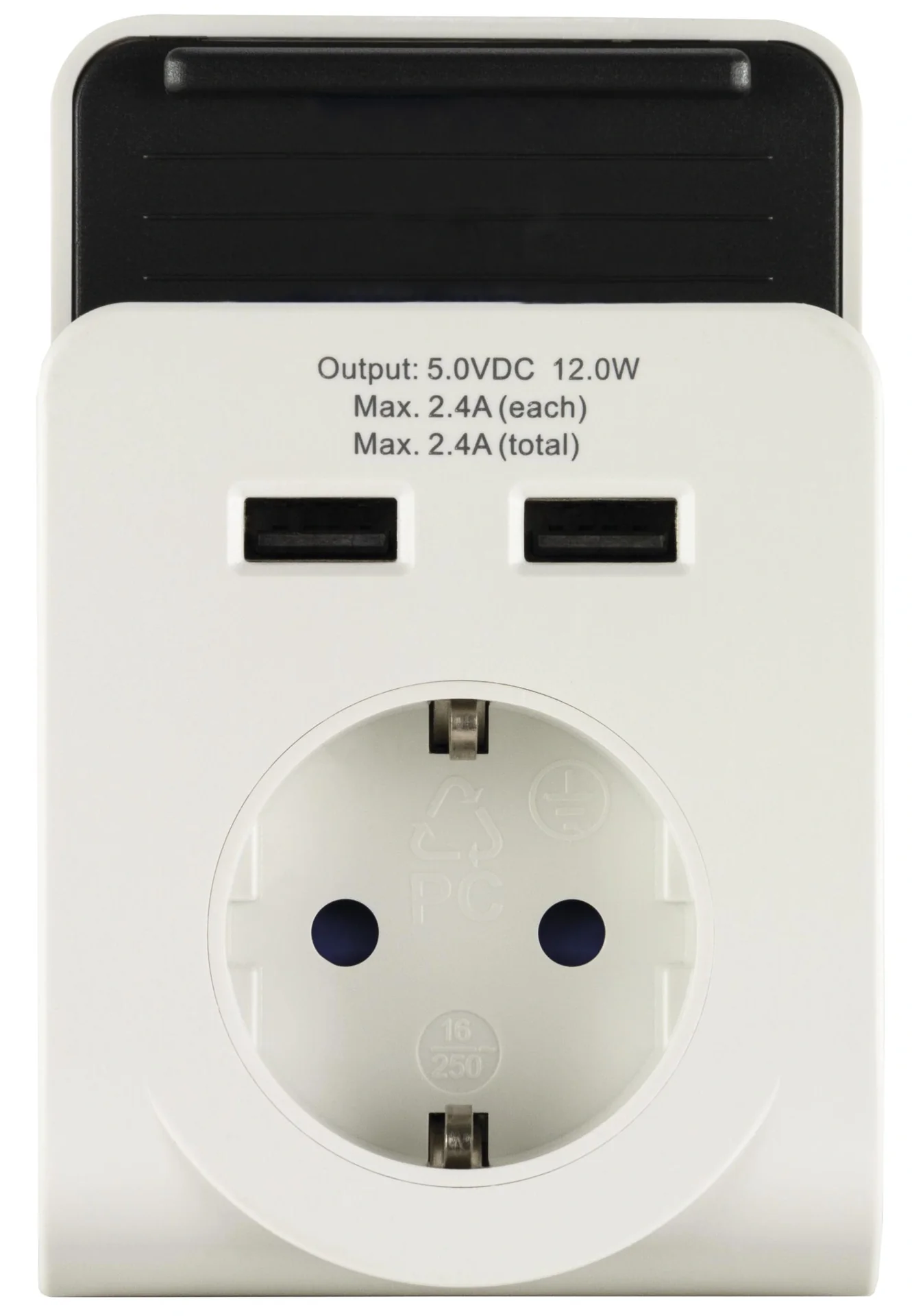 REVSteckdose mit 2-fach USB-Ladegerät und Ladeschale - 1