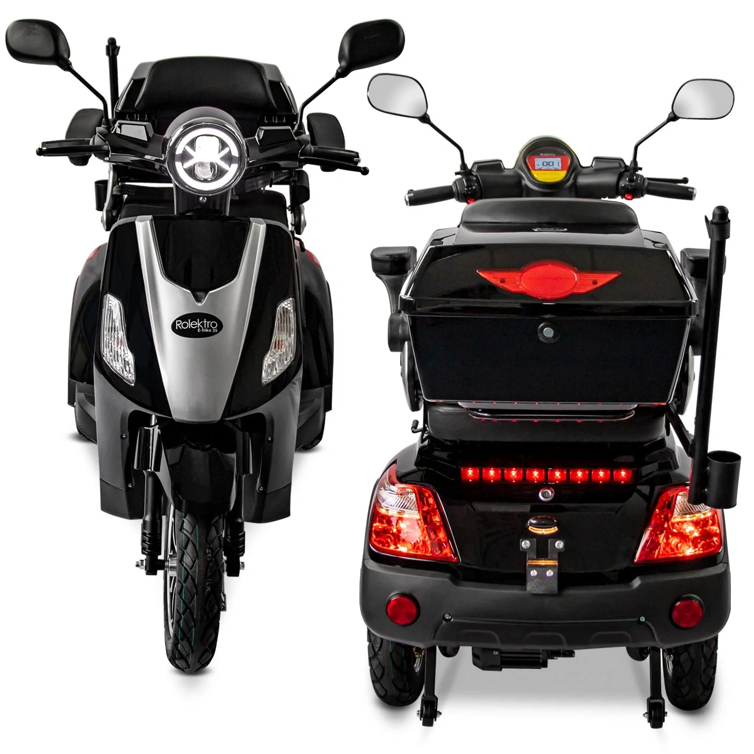 E-Trike 25 V.3, schwarz; 1.000 W + Straßenzulassung - 9