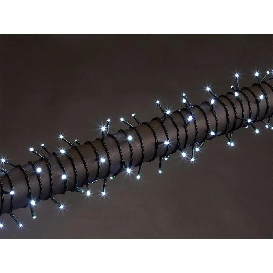 Vellight Weihnachtsbeleuchtung - 40m - 600 LEDs - Weiß - Innen & Außen - 7