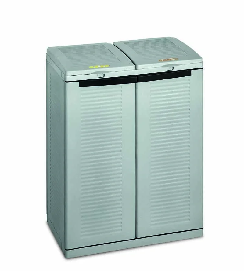 2-faches Mülltrennsystem Ecocab 2 für den wettergeschützten Außen- und Innenbereich - 2