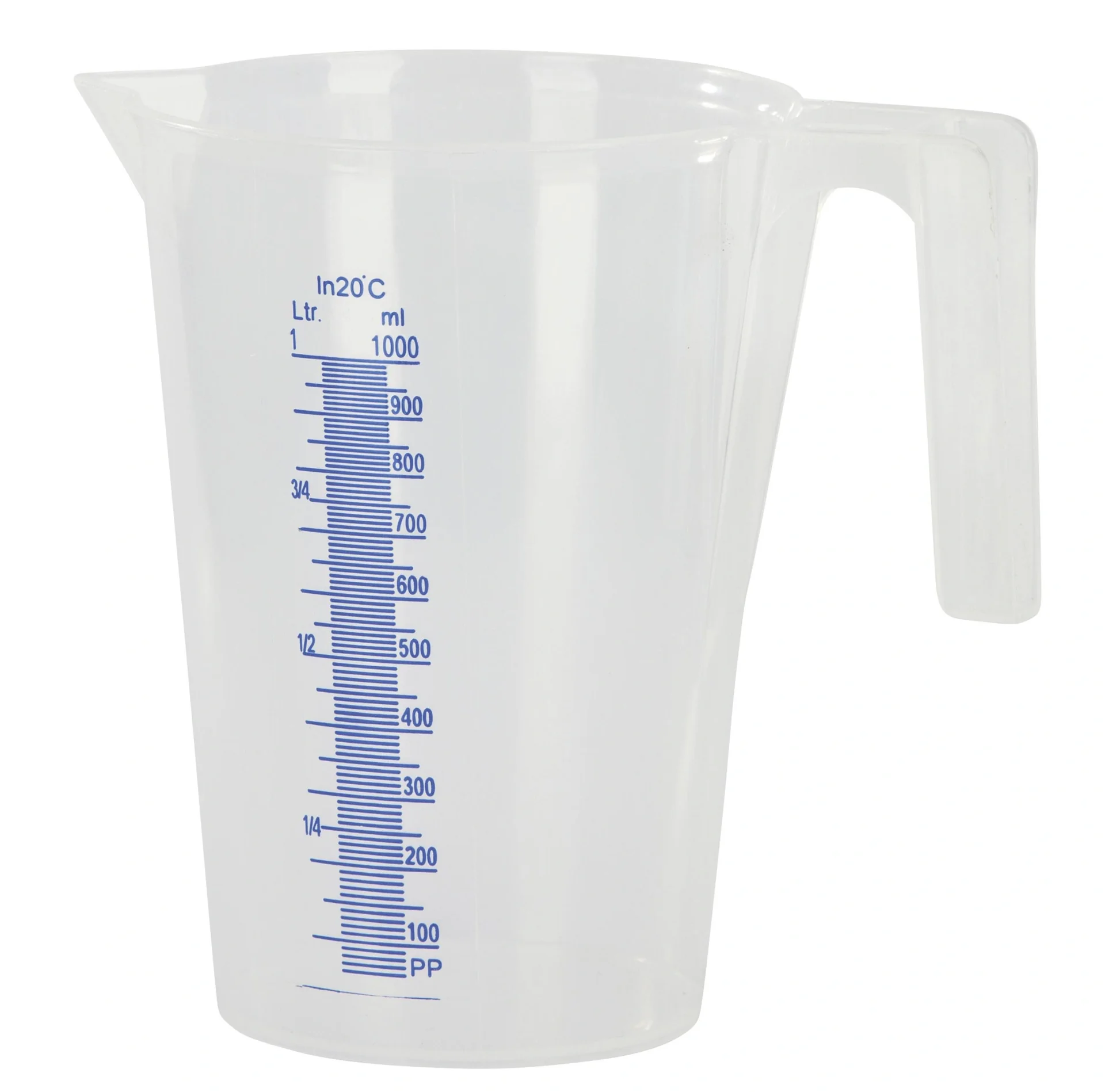 Messbecher mit Griff und Ausgussschnabel, mit Füllskala, für 1000ml - 2