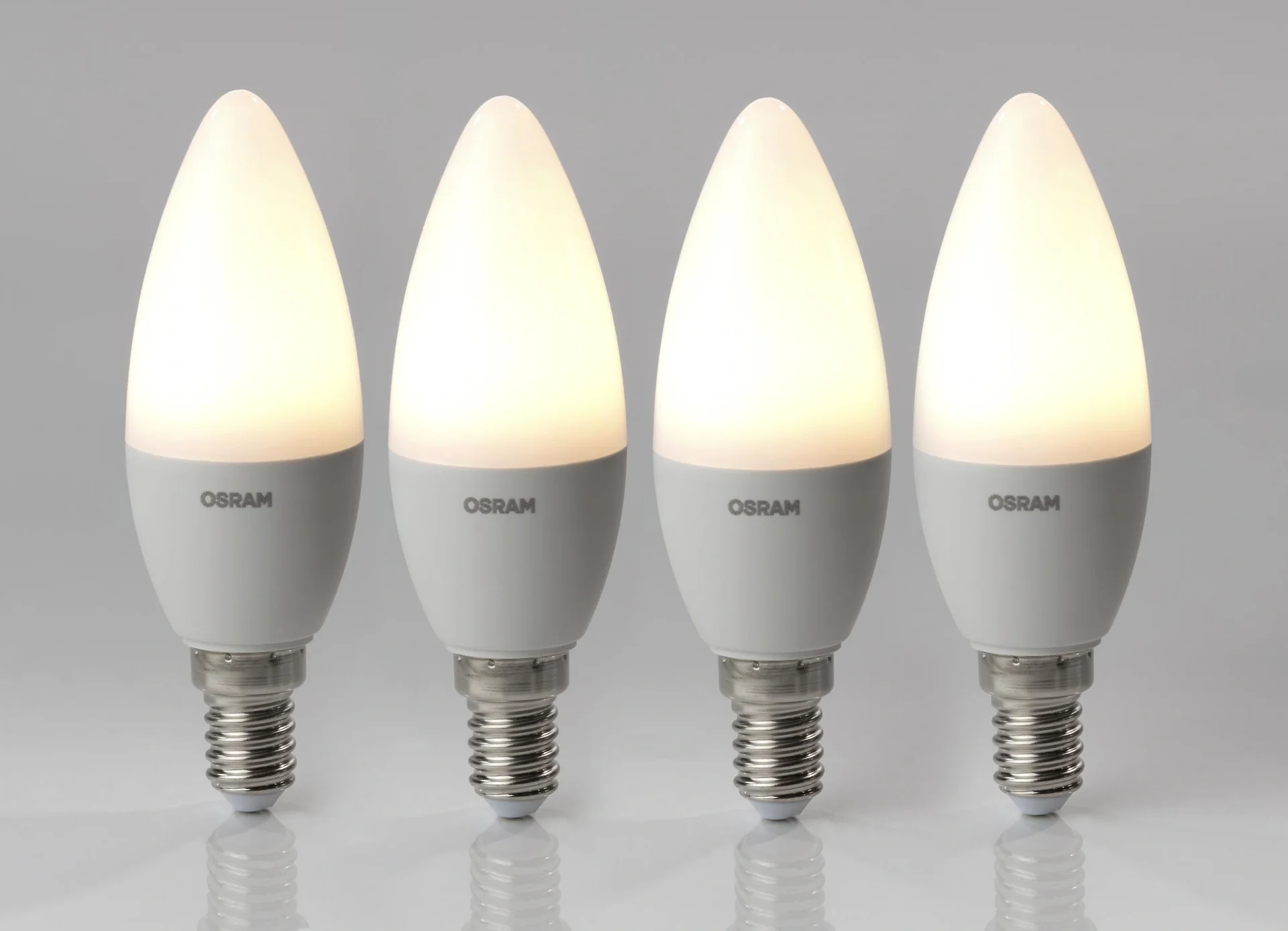 LED Lampe Retrofit in Kerzenform mit 5,5 Watt, E14, warmweiß, matt - 4 Stück - 3