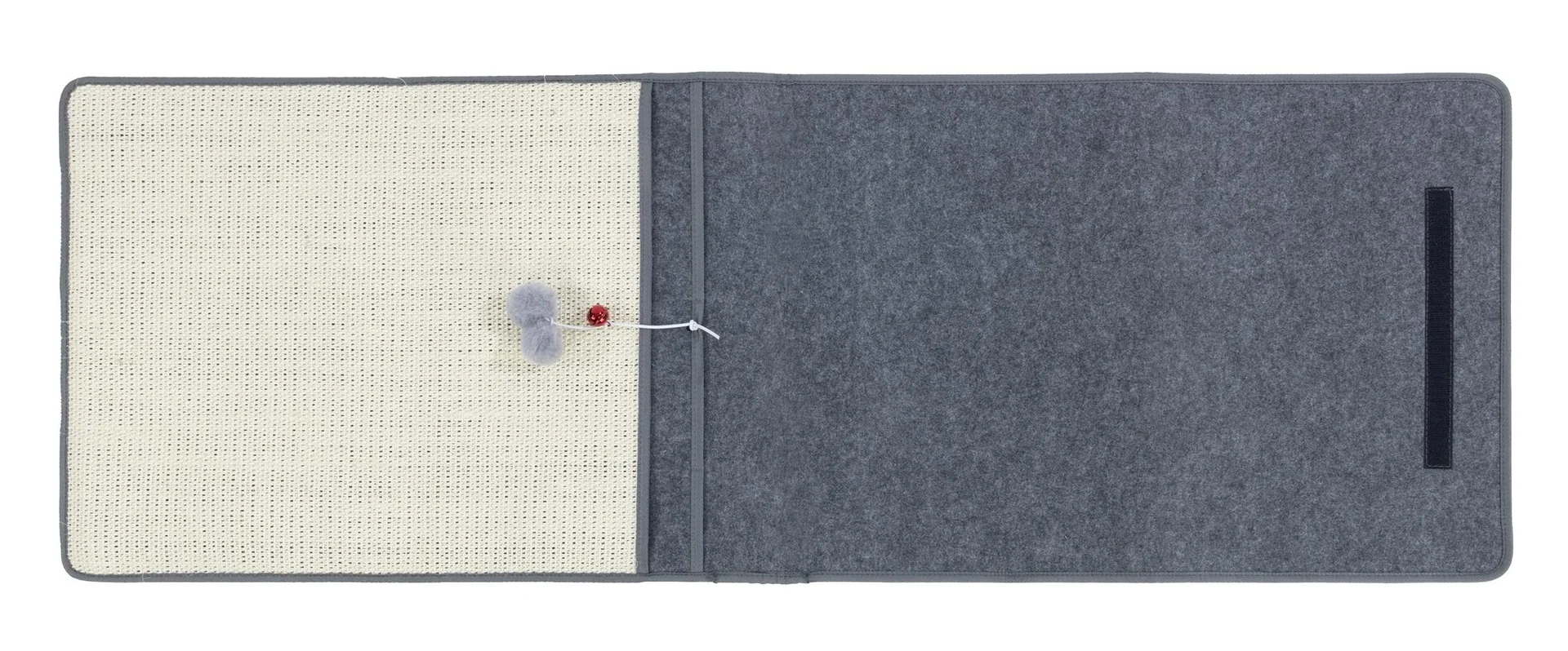 Katzen-Kratzmatte, Anthrazit/ Beige, 128 x 45 cm - 7