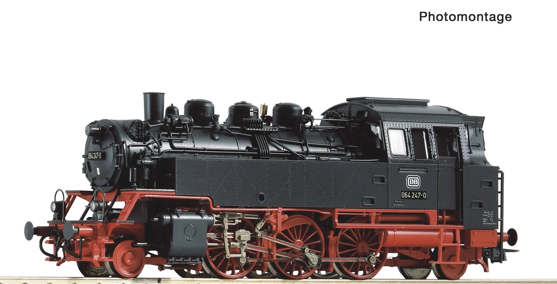 Dampflokomotive 064 247 der Deutschen Bundesbahn, H0, DCC - 2