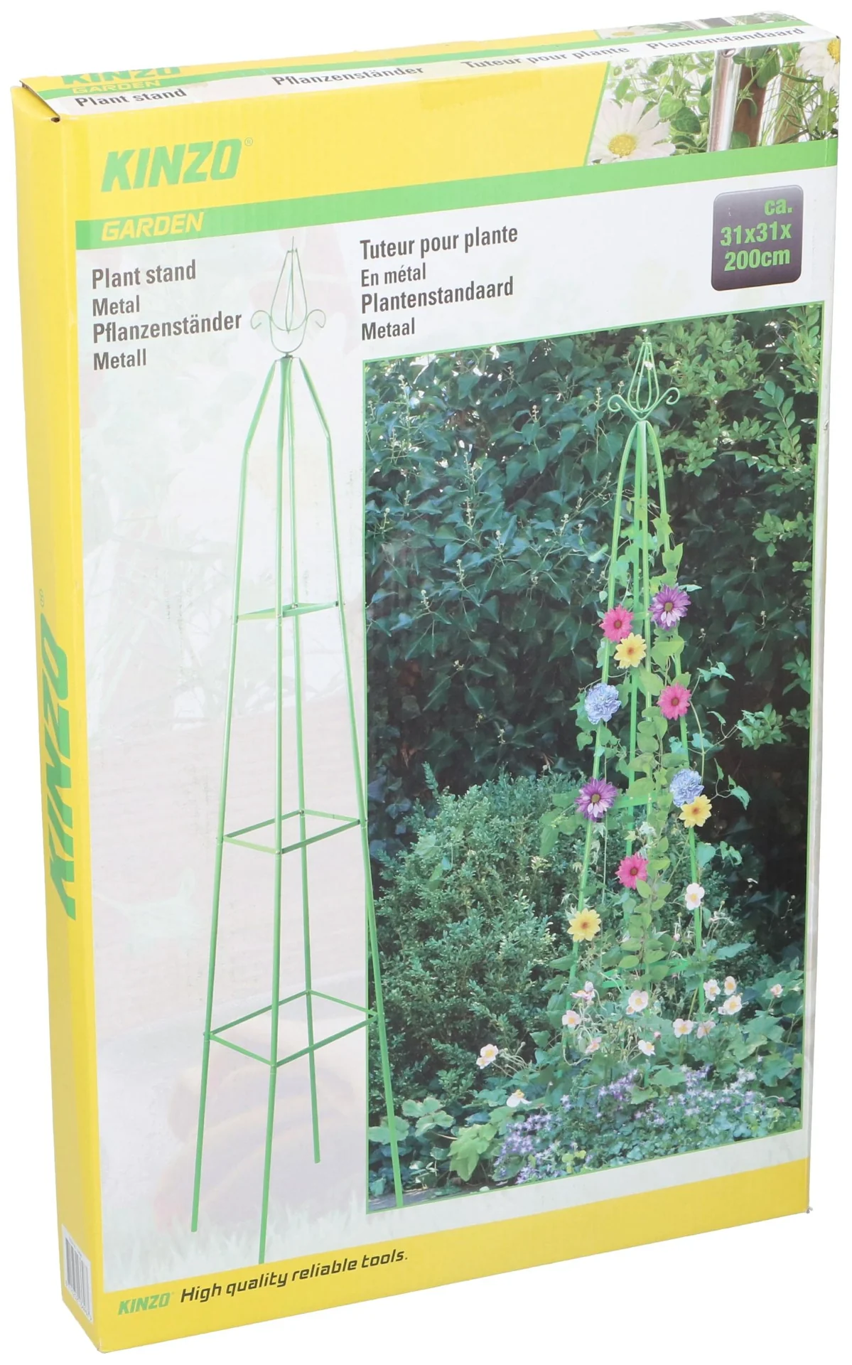 Pflanzenständer, grün, Abmessung 31 x 31 x 200 cm - 3