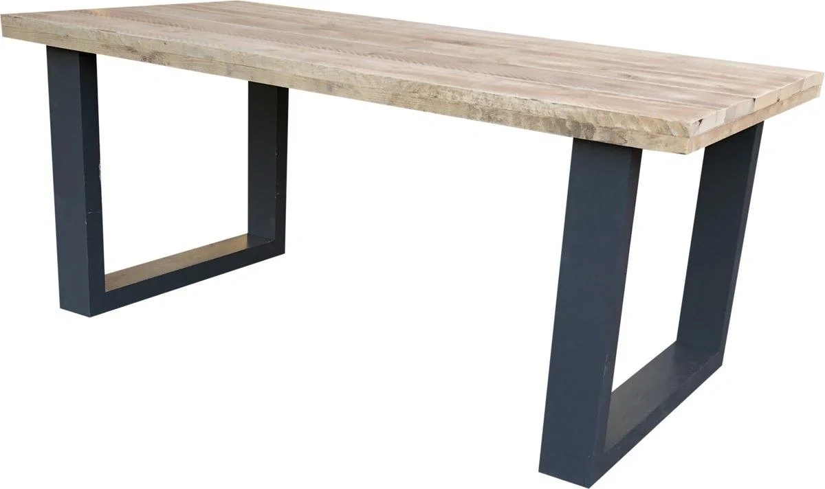 Esstisch New England Gerüstholz - Antraciet - 1