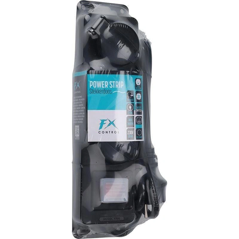Außensteckdosenleiste 3fach Schwarz - 3