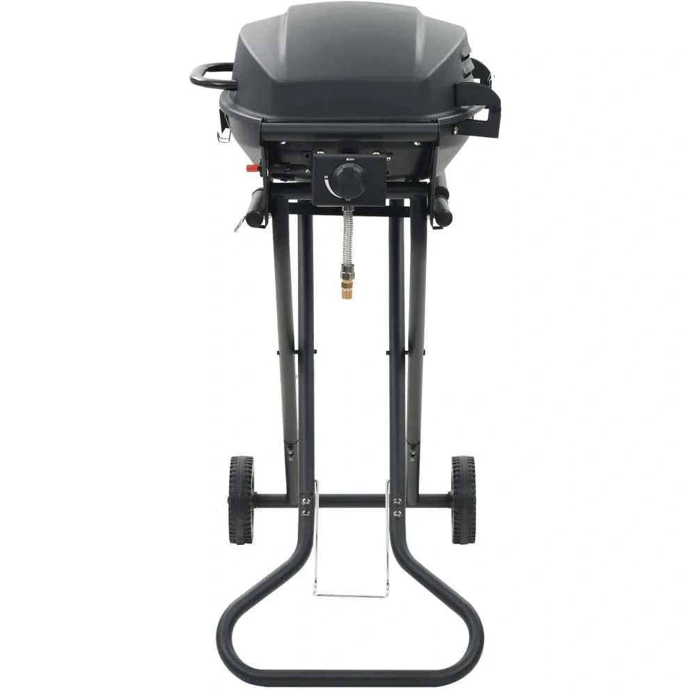 Gasgrill mit Kochzone schwarz - 1