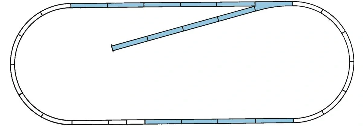 ROCO LINE Gleisset B (Gleise mit Bettung) - 1