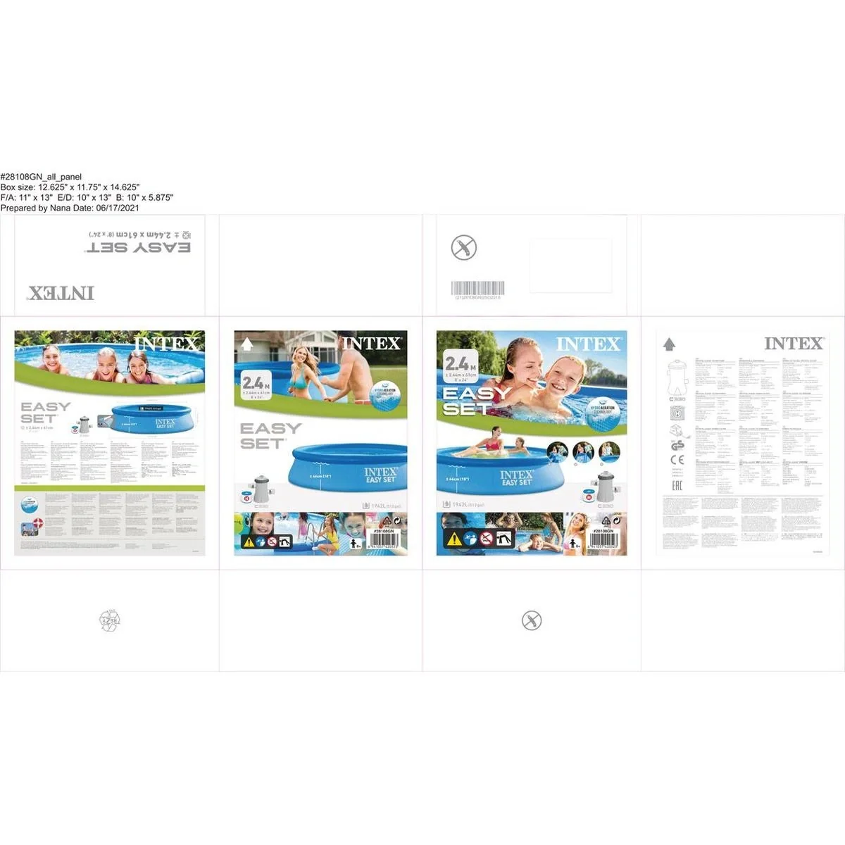 Easy Set Aufblasbarer Pool 244 x 61 cm - 5