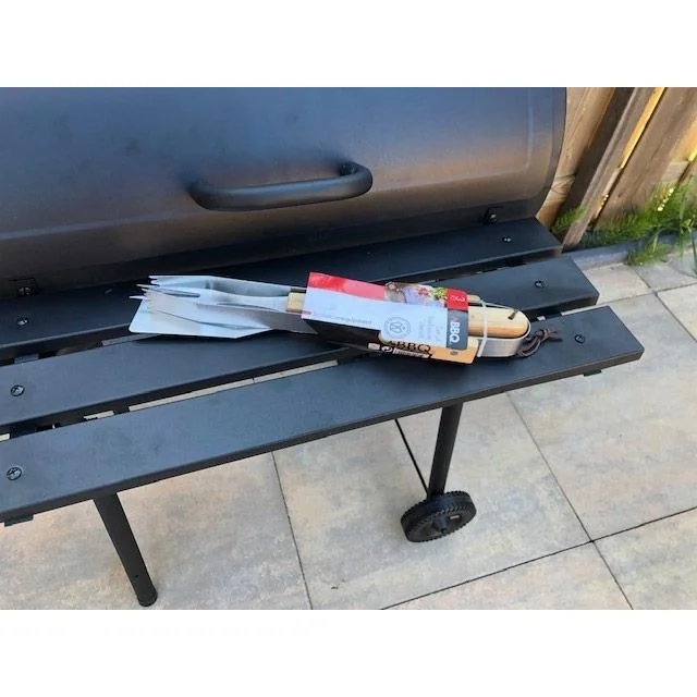 BBQ Grill - Smoker schwarz mit Thermostat - 4