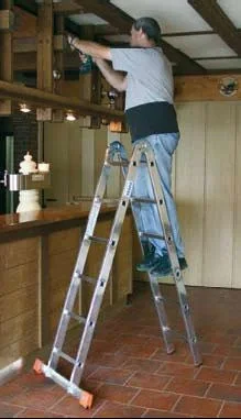 Gelenk Doppelleiter Alu 2 X 6 Sprossenleiter - 5