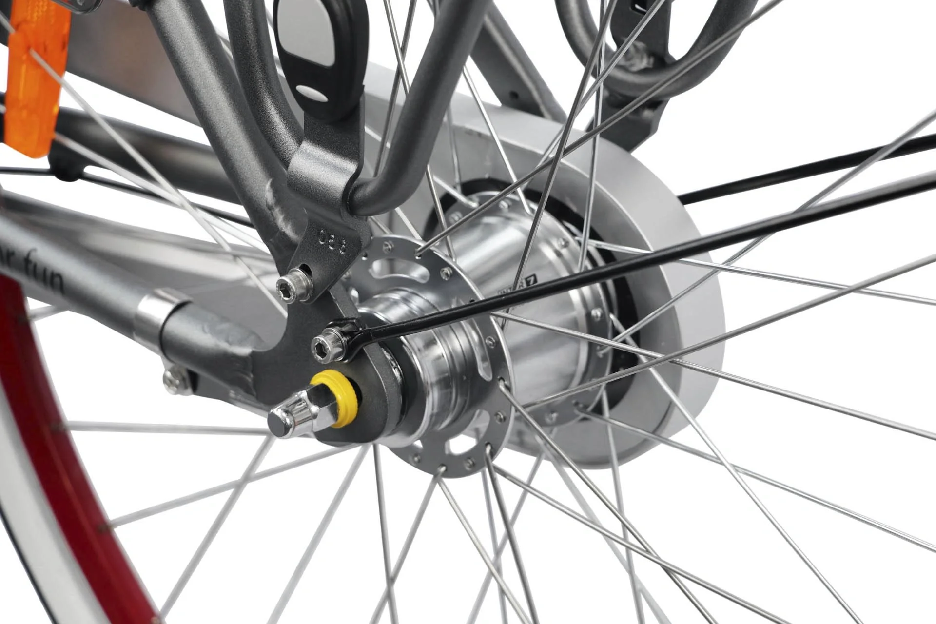 Damen City E-Bike, 28 Zoll, Rahmenhöhe 50 cm, 7-Gang Nabenschaltung, grau, Rosendaal 3 Lady, 13Ah - 12