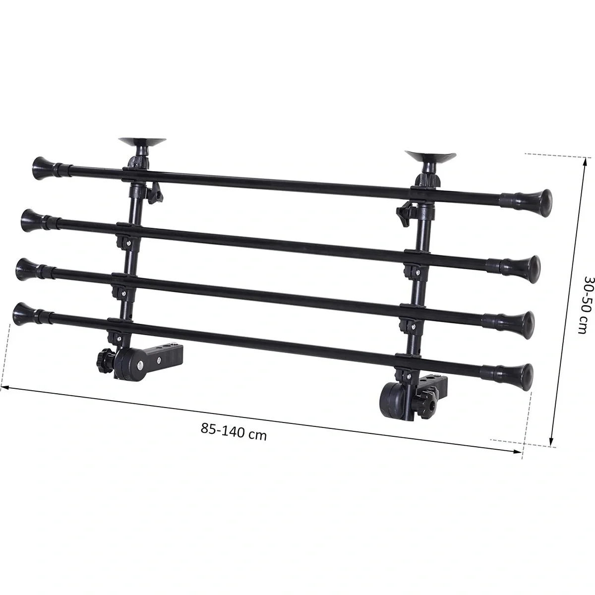 Hundegitter verstellbar schwarz - 9