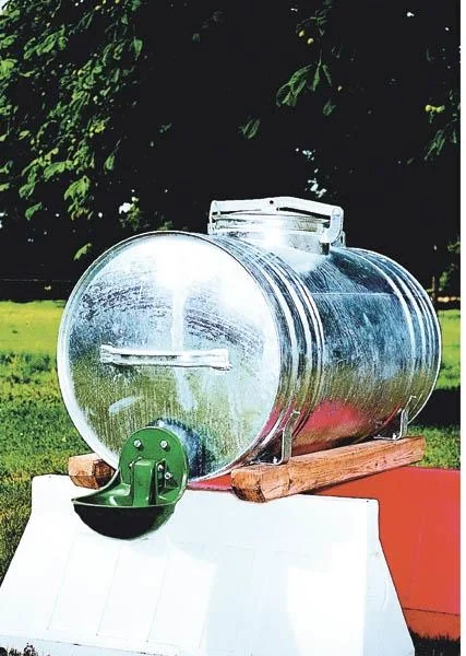 Wasserfass, 400 l mit Holzkufen - 2