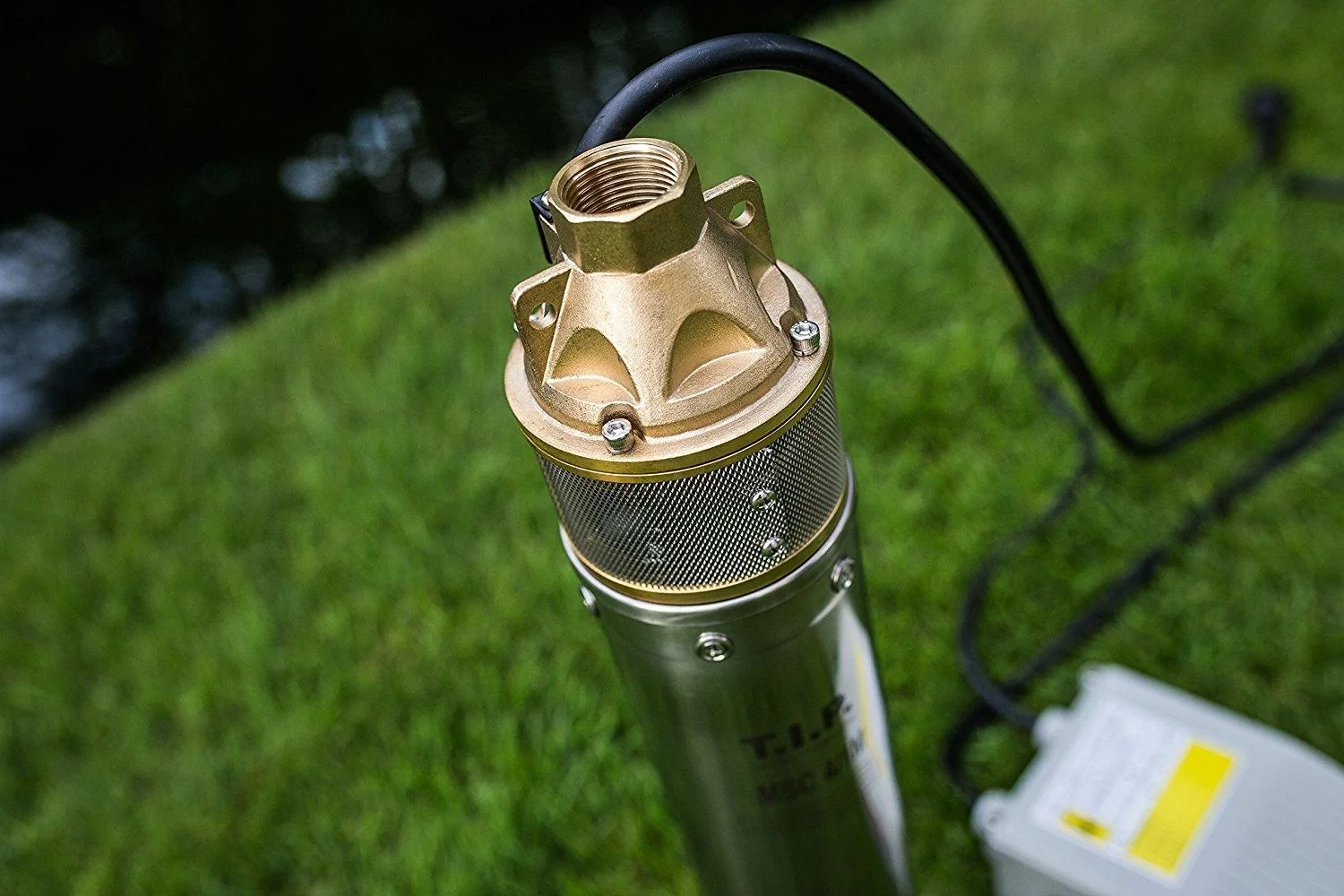 Peripher Tiefbrunnenpumpe Edelstahl MSC 4/1 M, sandsicher mit Messing-Laufrad, bis 3.000 l/h Fördermenge - 2