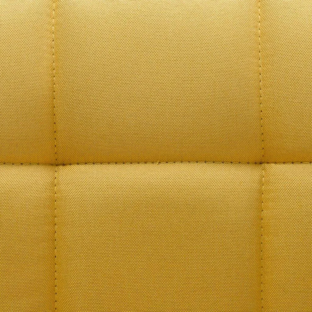Esszimmerstühle drehbar 2 Stück Stoff gelb - 6