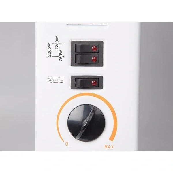 Konvektor mit Turbofunktion - 2000W - 3 Heizstufen - 58x19,6x42 cm - 3