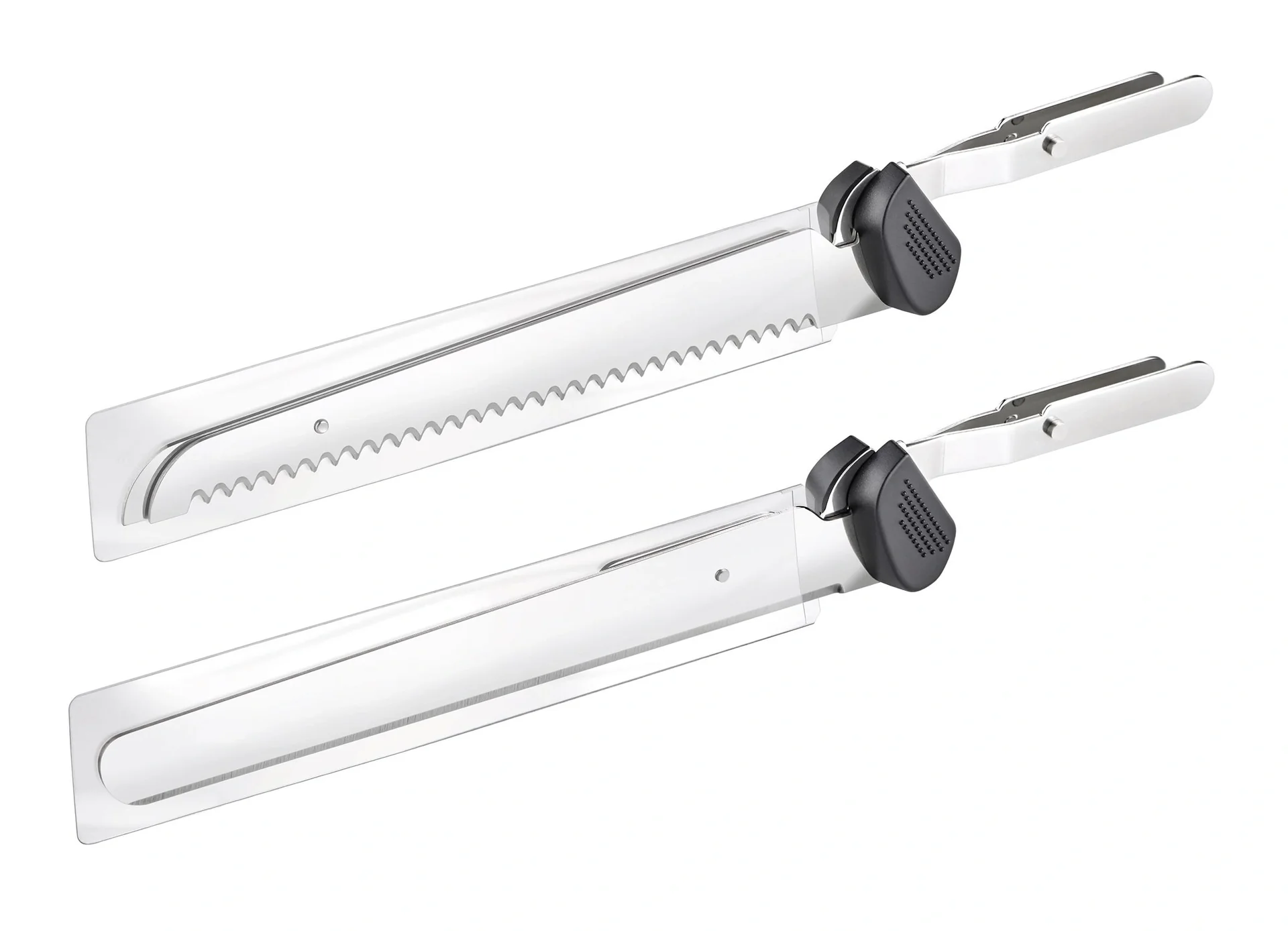 Akku Elektromesser Cordless, 3-teilig mit 2 Edelstahl Wechselklingen - 12