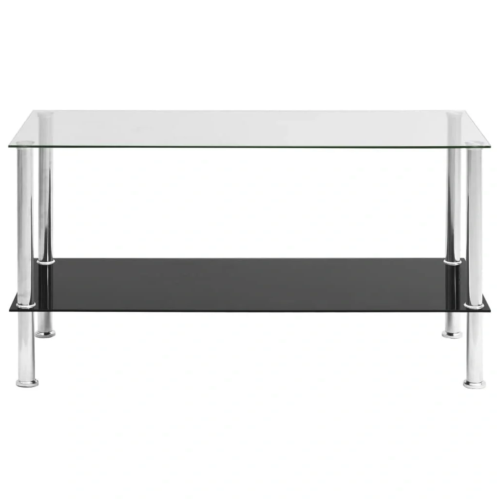 Couchtisch 110x43x60 cm gehärtetes Glas transparent - 6