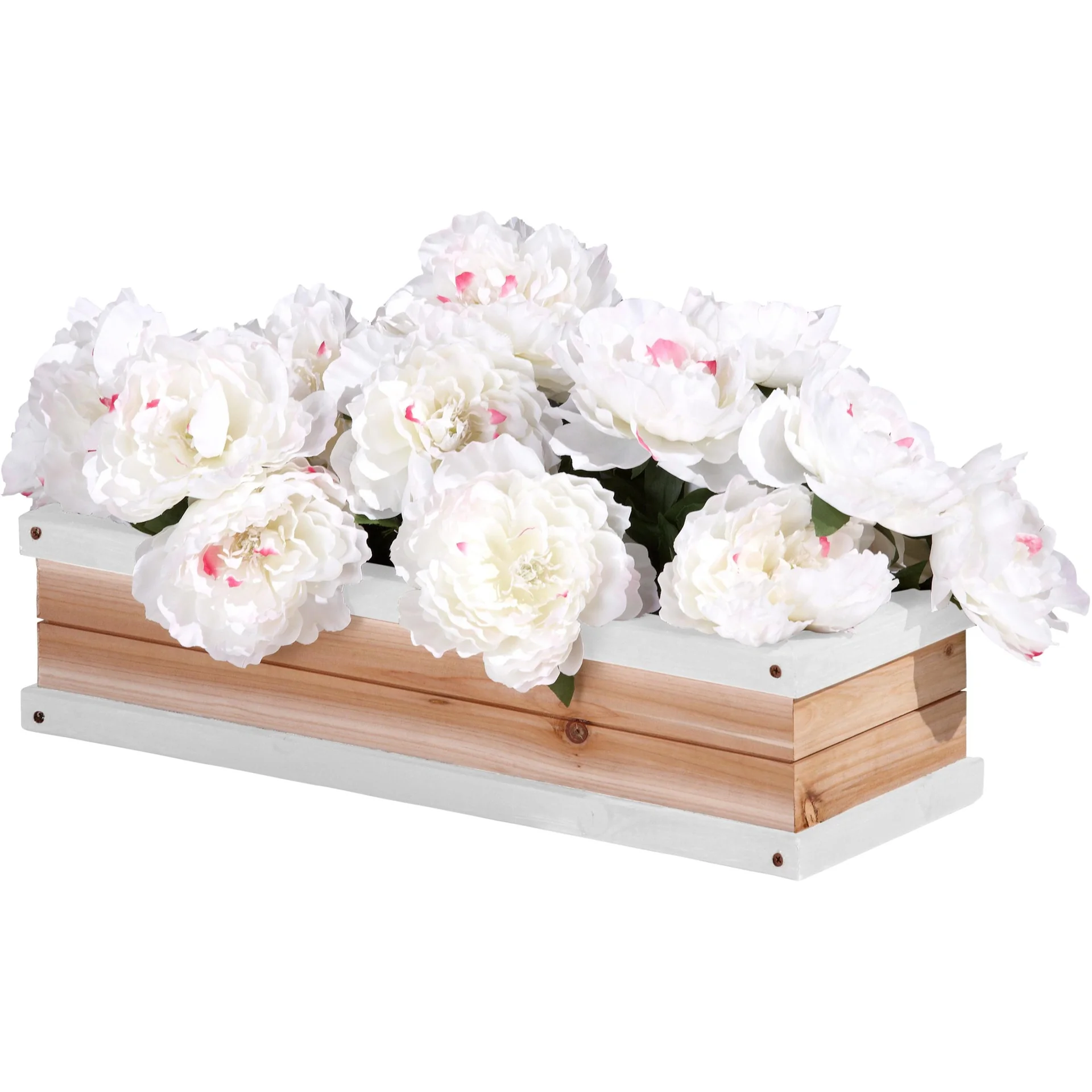 Blumenkasten Braun/weiß - 5