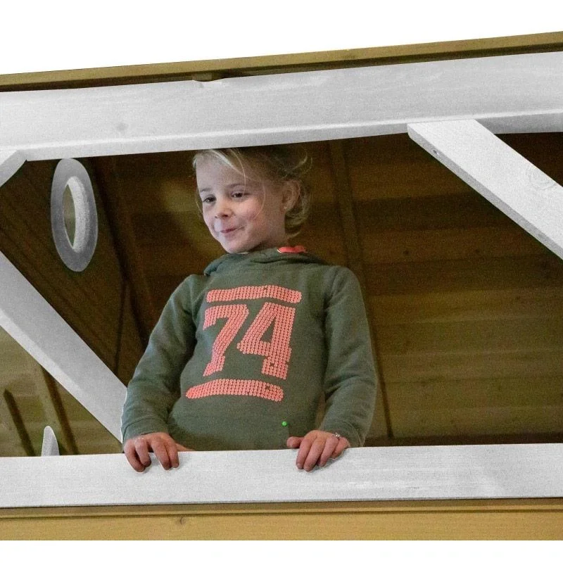 Simba Spielturm Braun/Weiß - Lindgrüner Schlitten - 9