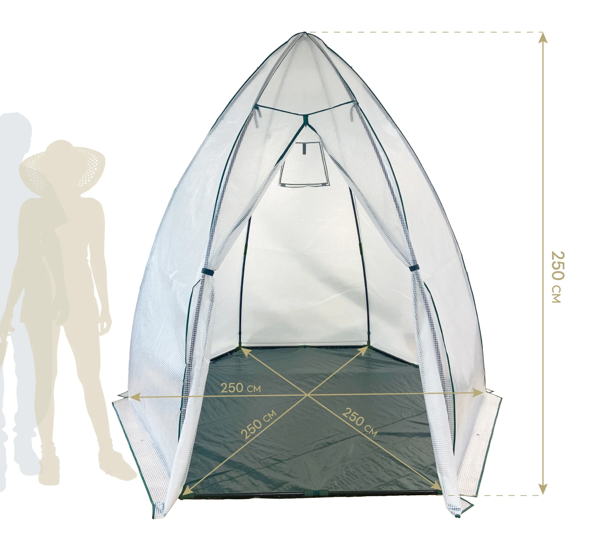 Foliengewächshaus Winterzelt Avocado - 11