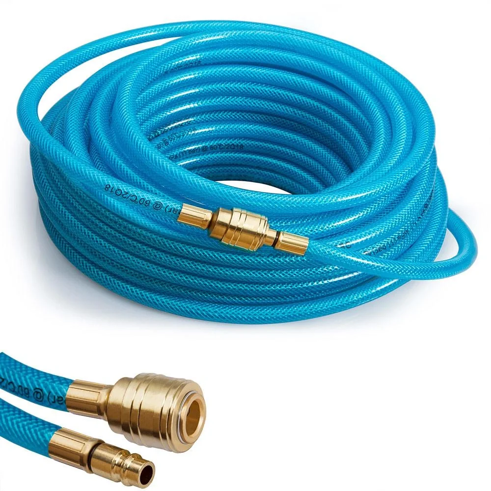Pressluftschlauch mit Schnellkupplung und Stecker, 10 m - 10