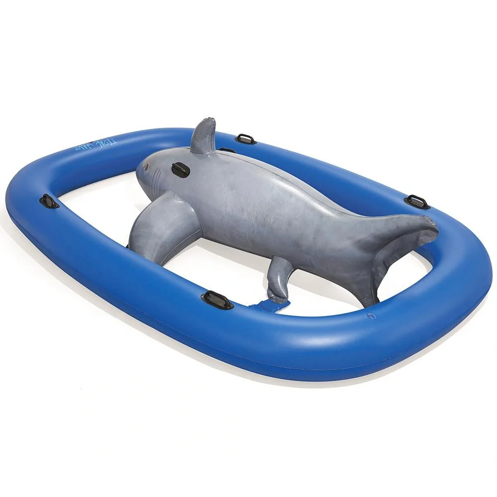 Schwimmband Hai graublau 297x188x71cm - 6