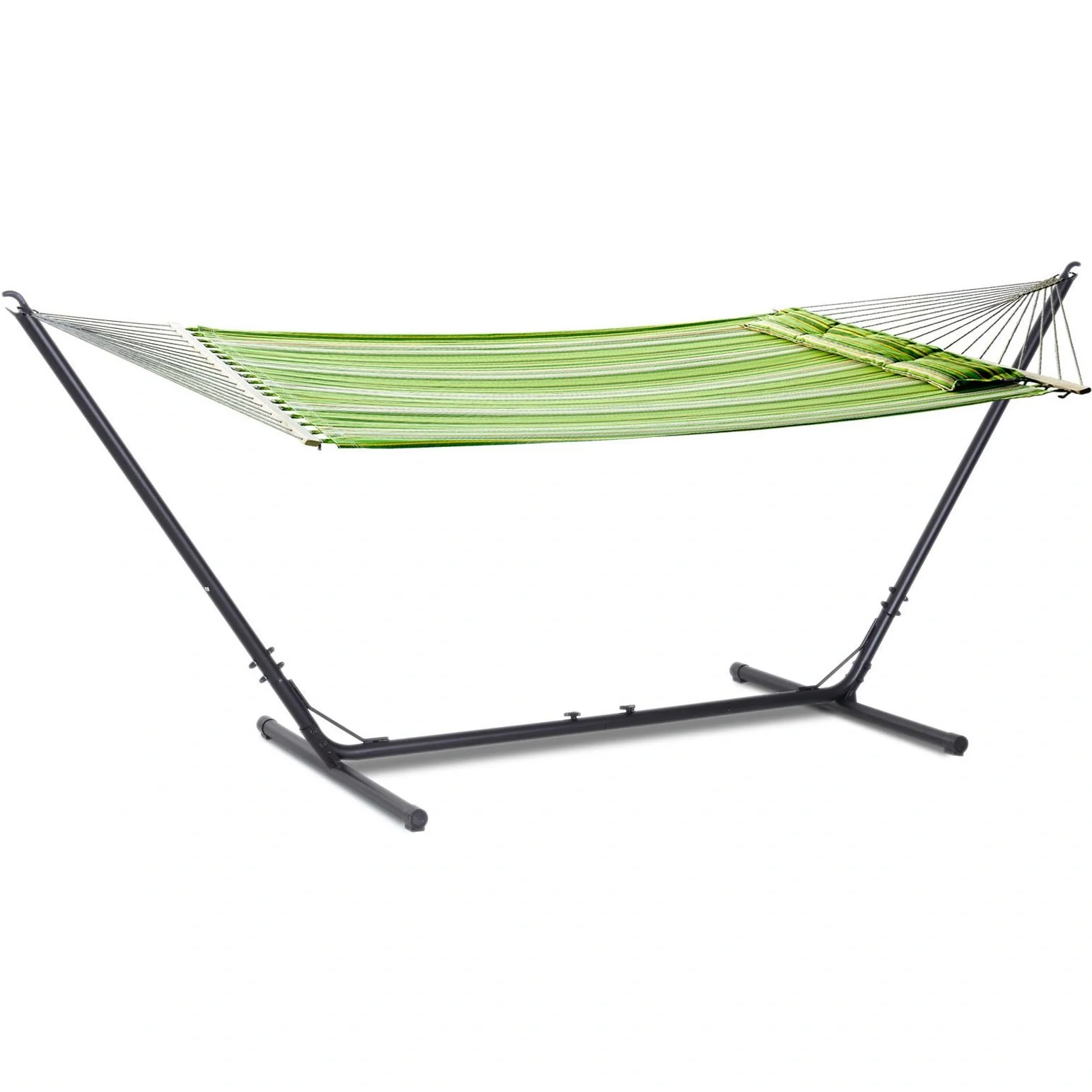 Hängemattengestell für Hängematte Hängemattenständer größenverstellbar (308 380) x 108 x 120 cm bis 150 kg - 8