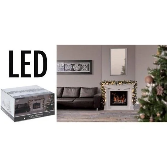 Weihnachtsgirlande 30 LED Lichter 270cm - 3