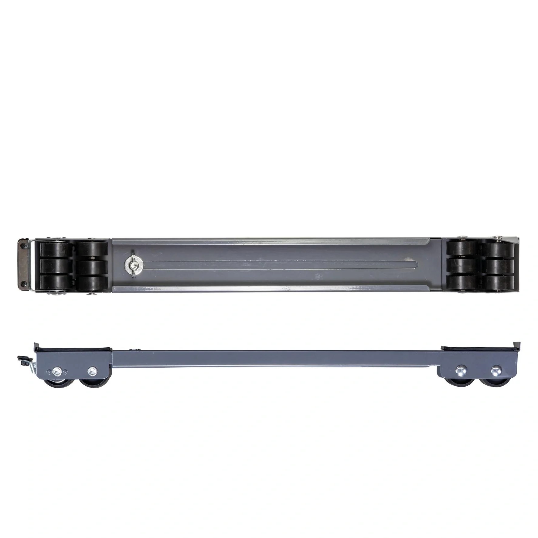 Transportschiene MM 1199 2 teilig, 45-70 cm, ausziehbar, 12 Bockrollen Ø 30 mm, Feststeller, Tragkraft 500 kg - 8