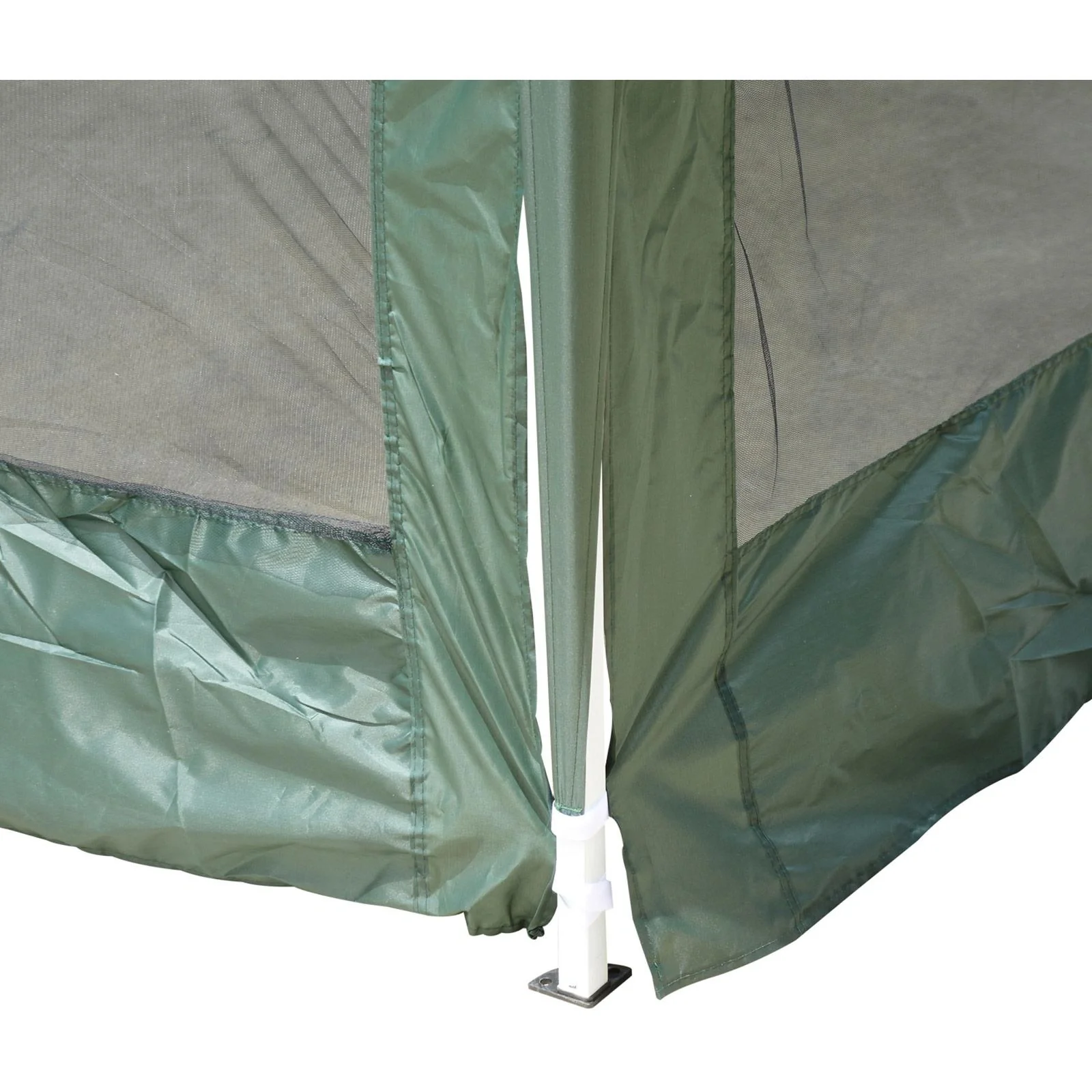 Faltpavillon mit Netzseitenteilen 3 x 4,5m mit Tragetasche grün - 4