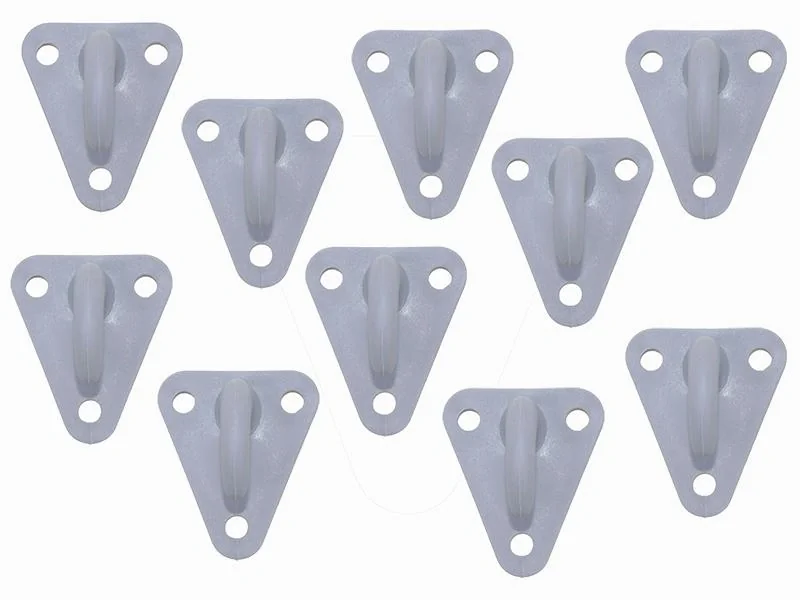 3-Lochplanenhaken Kunststoff 10 Stück - 1