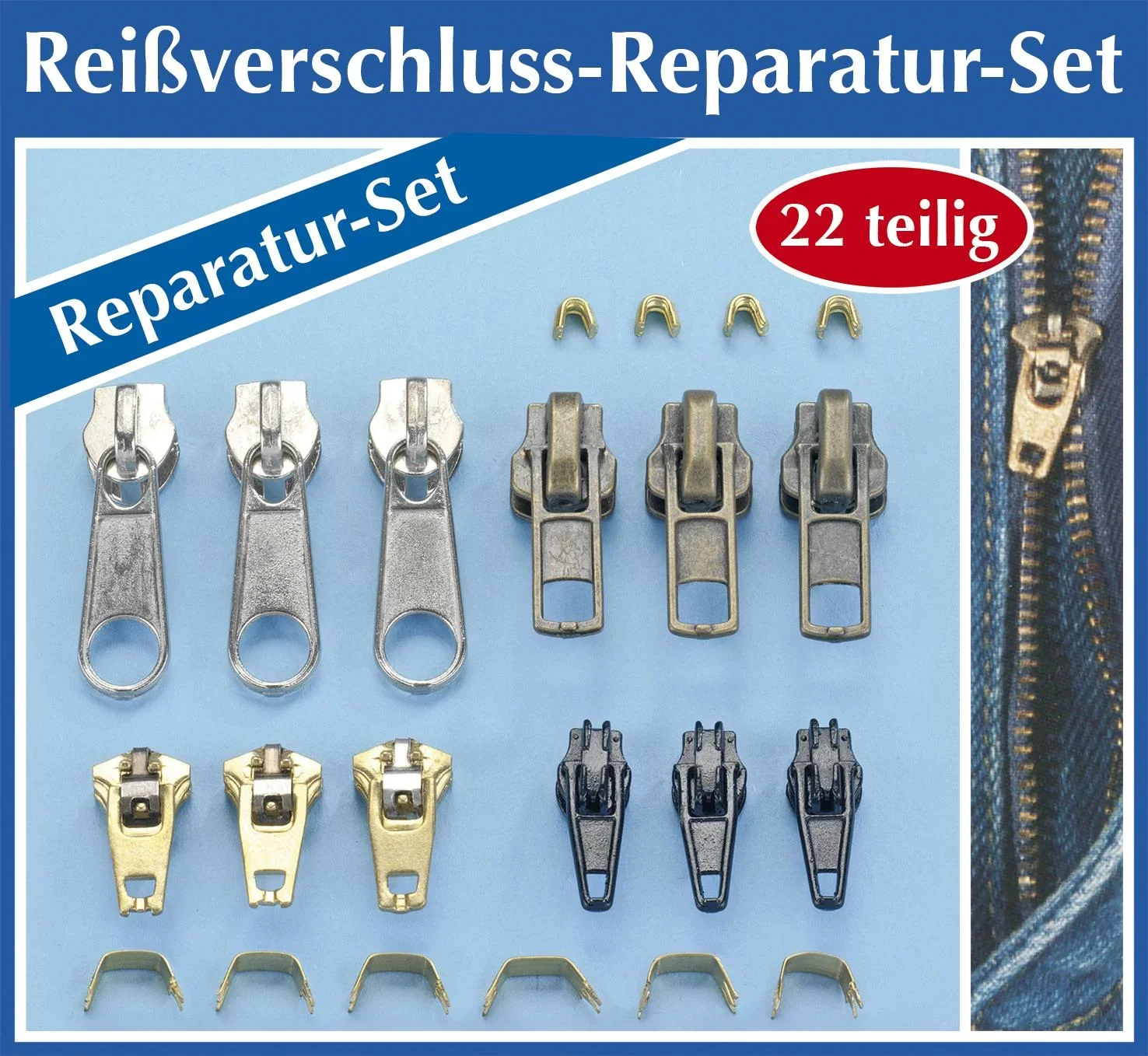 Reißverschluss-Reparatur-Set, 22-teilig - 2