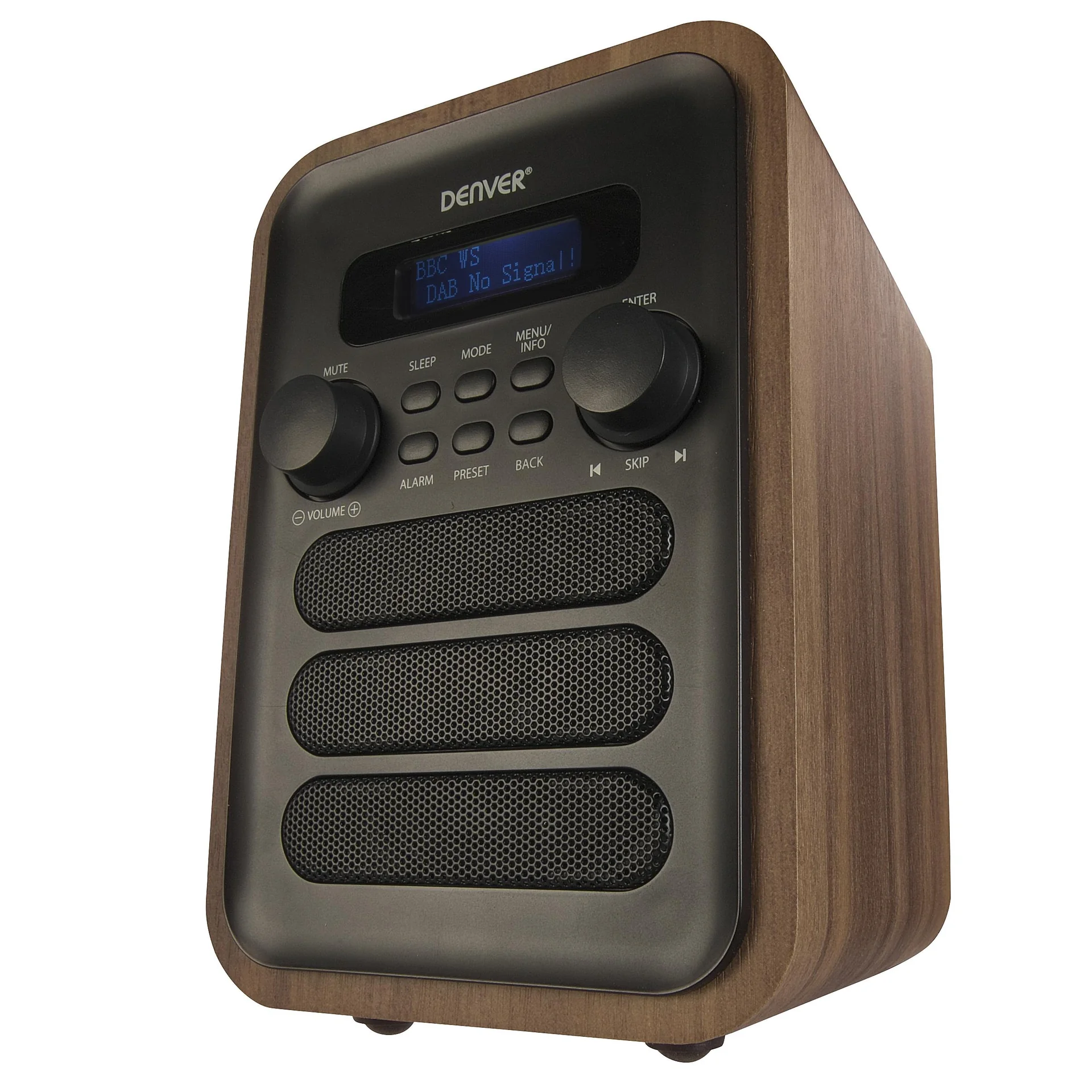 Radio mit elegantem Holz Design und Bluetooth Funktion, grau - 8