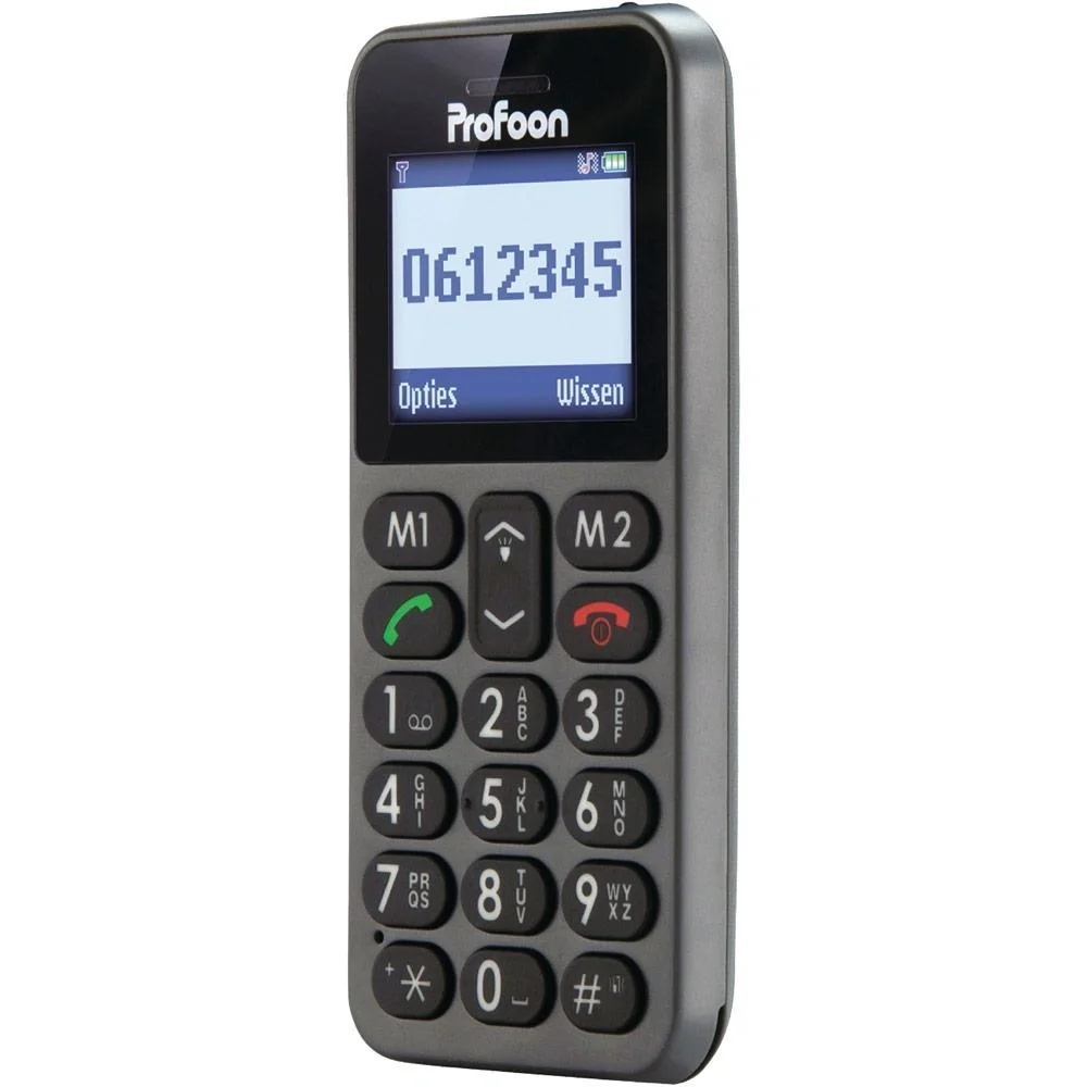 Mobiltelefon 1.8" Grosstastentelefon Dunkelgrau - 5