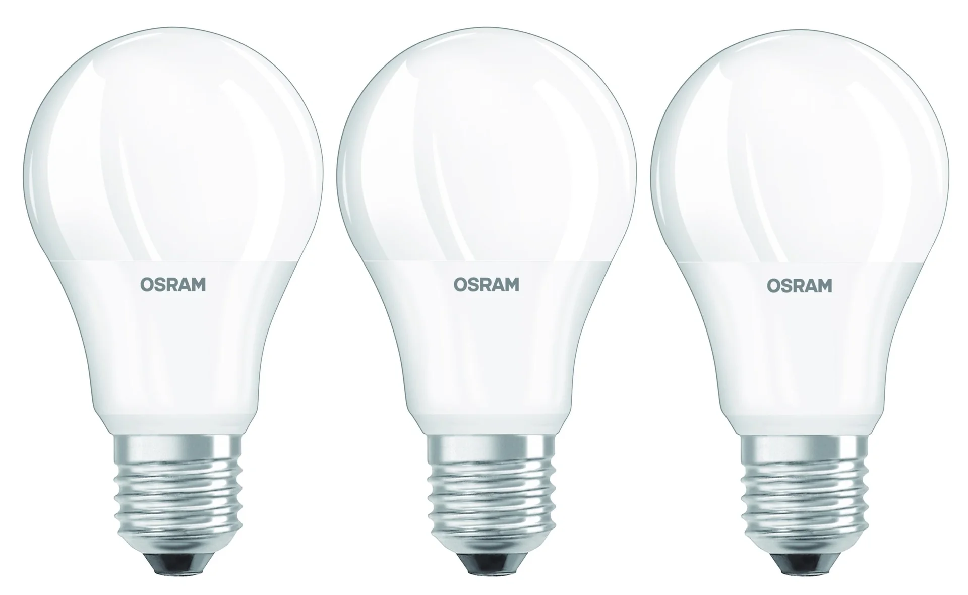 CLASSIC LED Lampe mit 10,5 Watt, E27, warmweiß - 3 Stück - 3