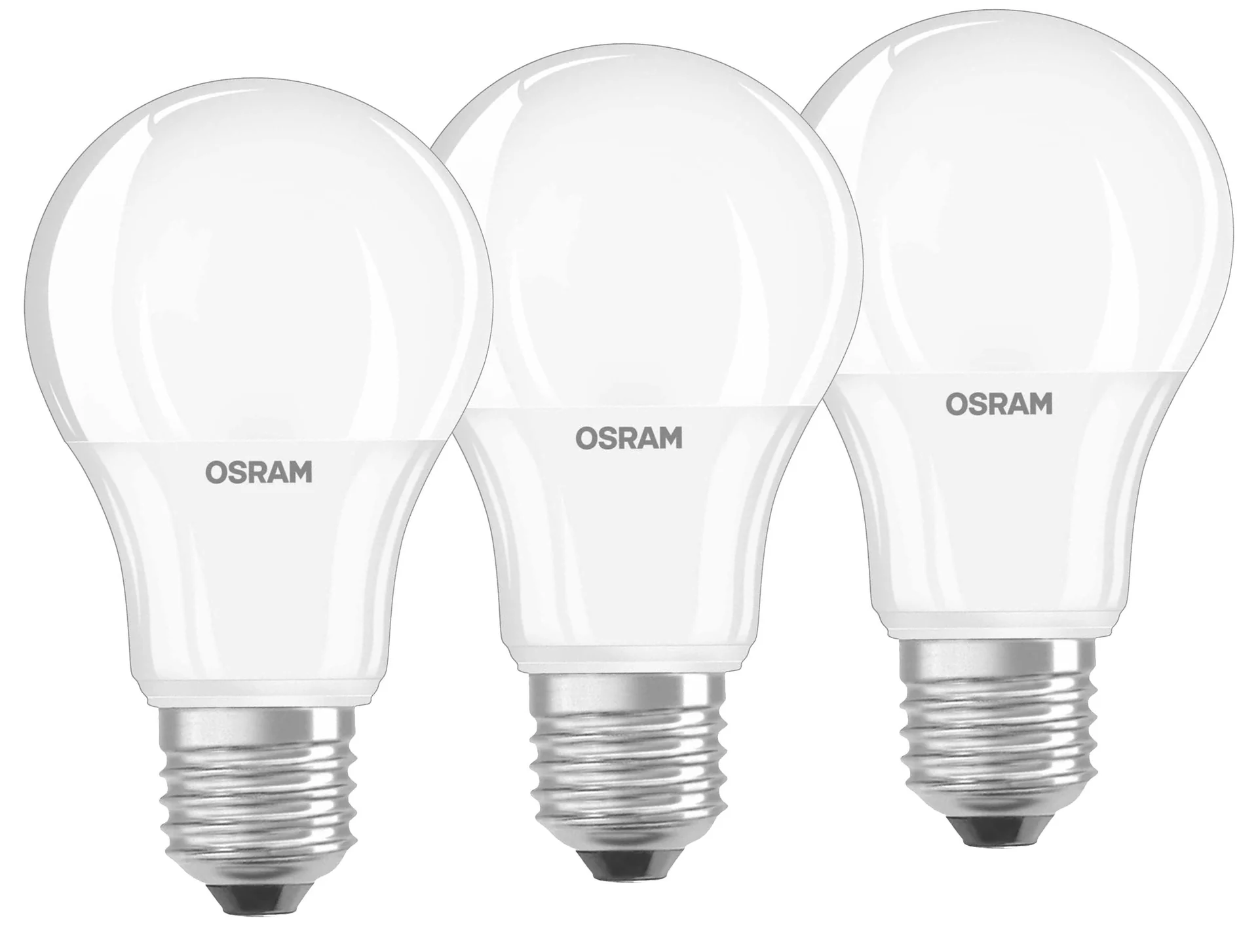 LED Classic Glühlampe mit 8,5 Watt, E27, matt, warmweiß - im 3er Set - 3