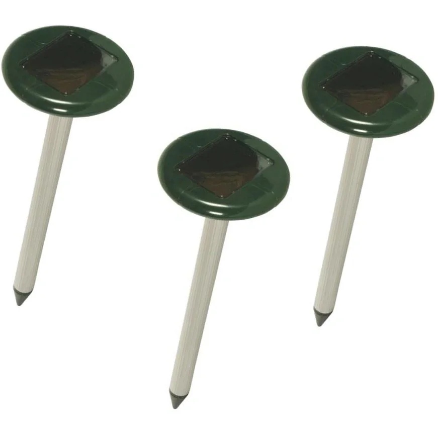 4x Perel solar betriebener Maulwurfshredder - 4