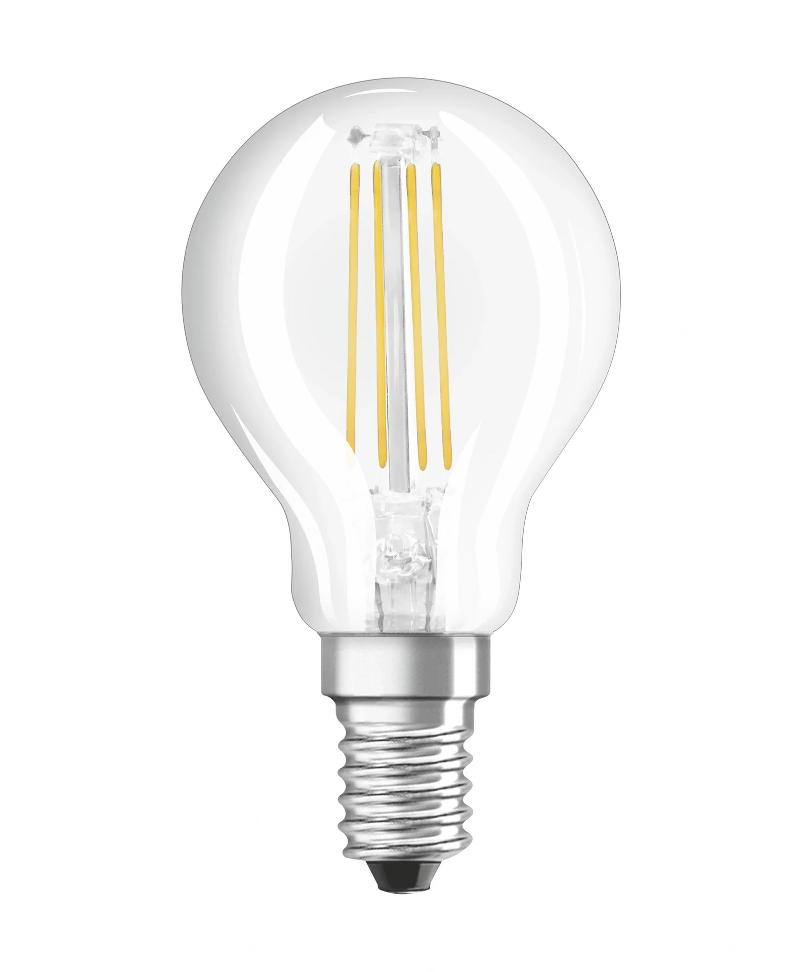 LED SUPERSTAR FILAMENT Tropfenlampe mit 5 Watt, E14, kaltweiß, klar, dimmbar - 1