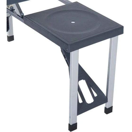 Campingtisch Alu Klappbar Schwarz 4 Personen - 10