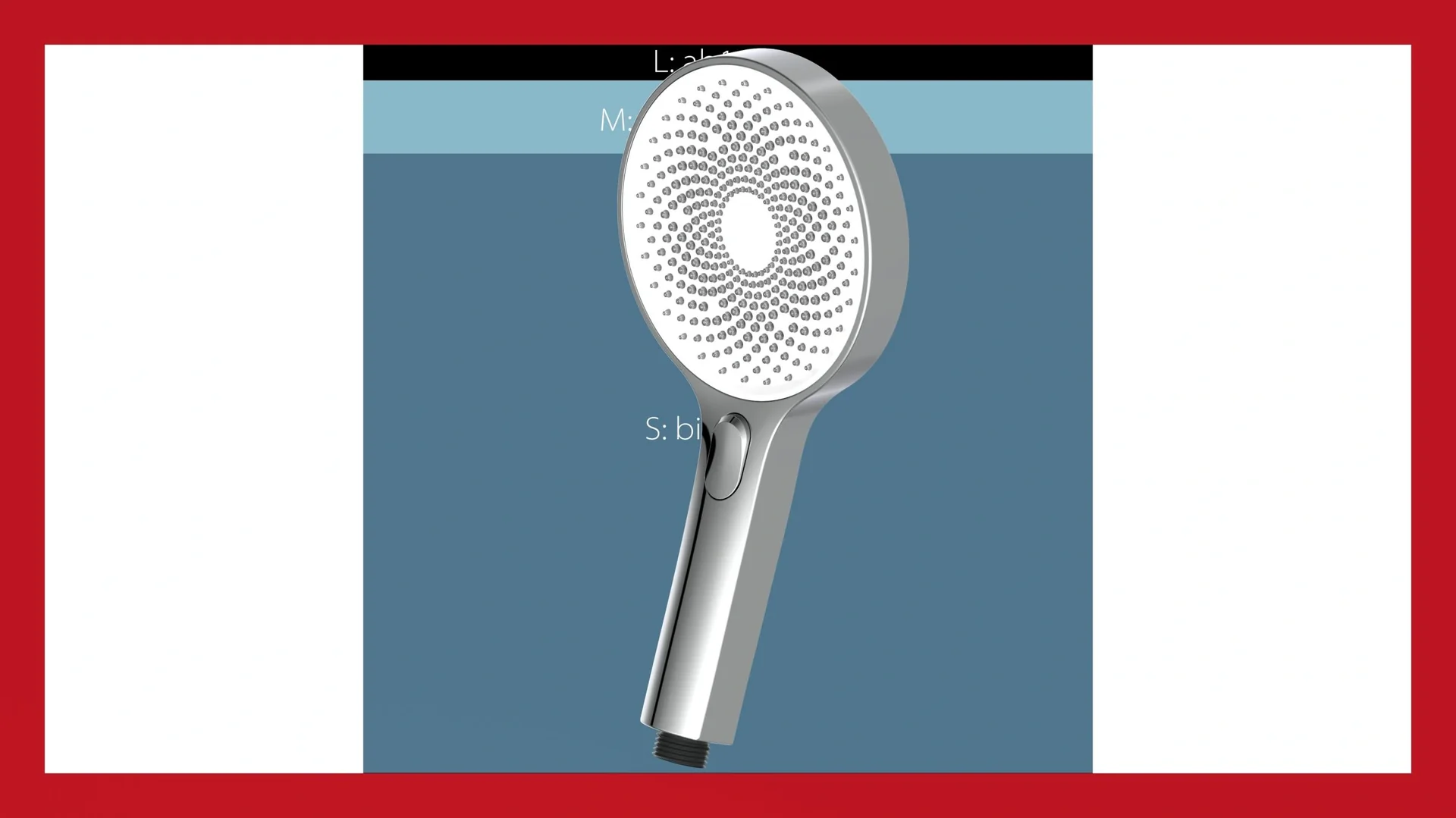 Handbrause "SAMOA RAIN", Chrom/ Weiß - 2