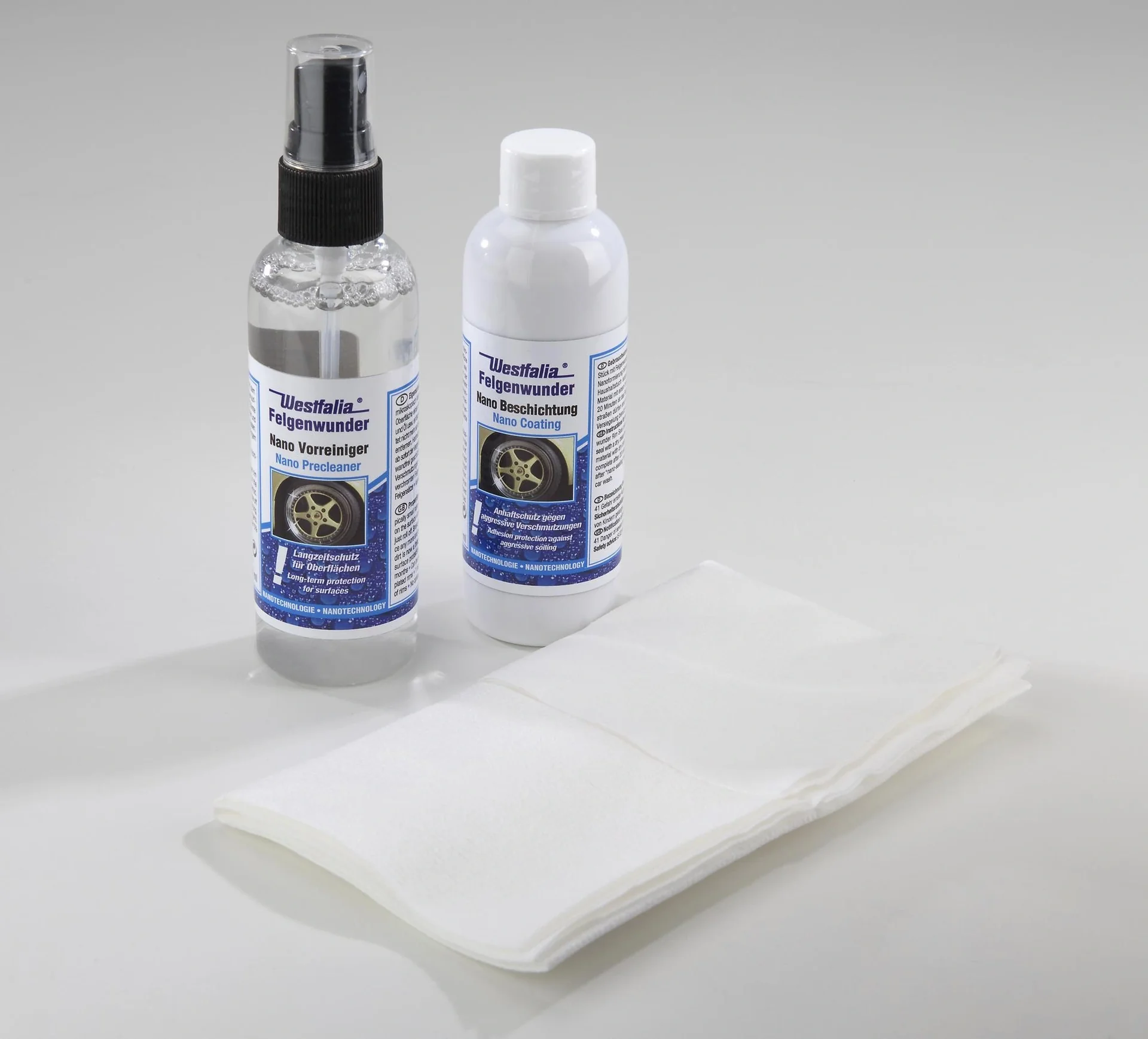 Nano Felgenbeschichtung 100 ml und Vorreiniger 100 ml mit Poliertuch - 4
