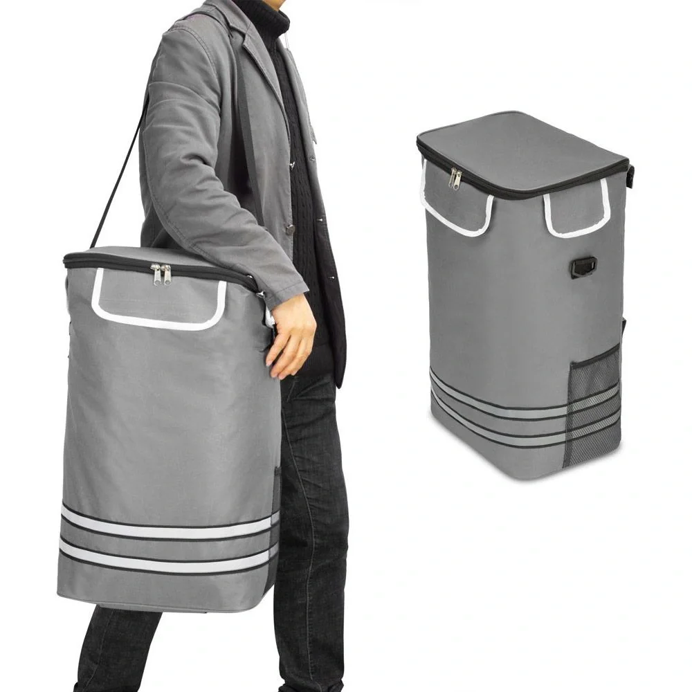 Einkaufswagen grau Aluminium 35L 31x24x54cm - 10